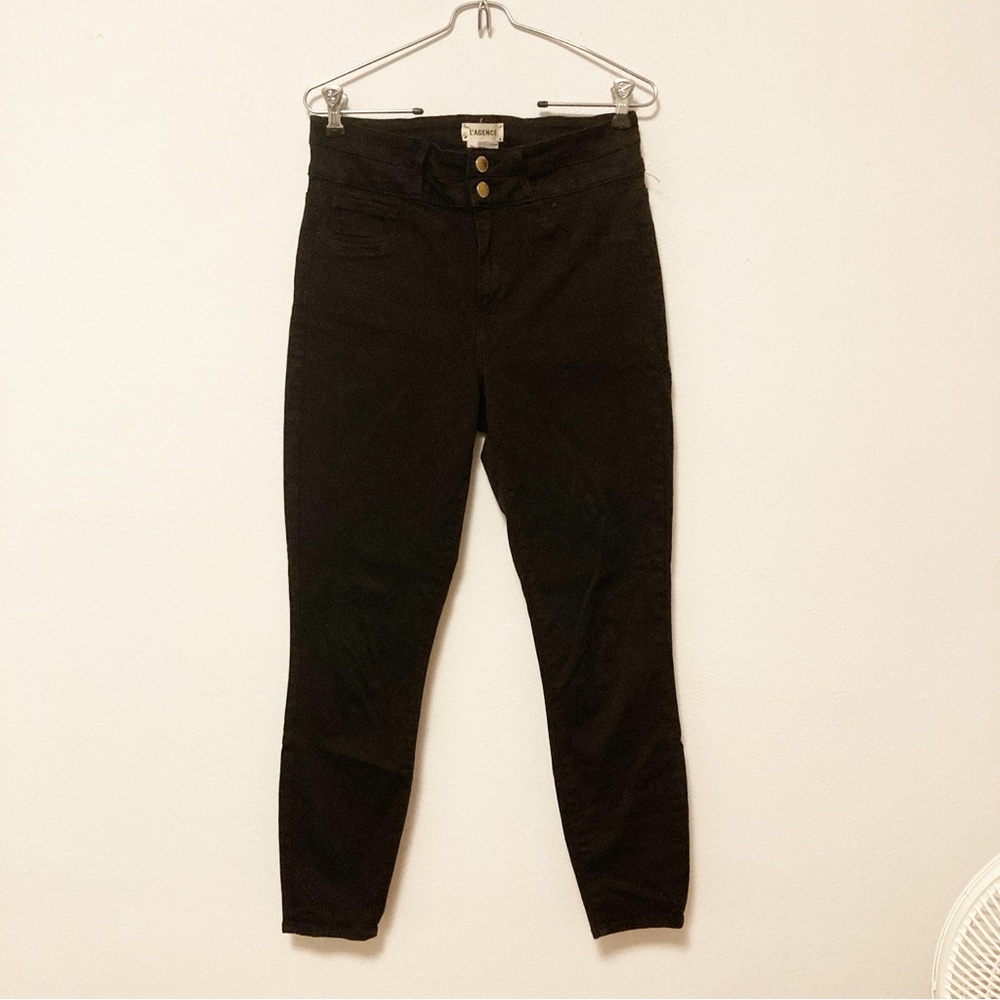 L’Agence High Rise Black Skinny Jeans 28”